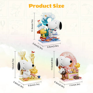 Snoopy Letter World Series Blind Box, 86912 Building Kit Pantasy®