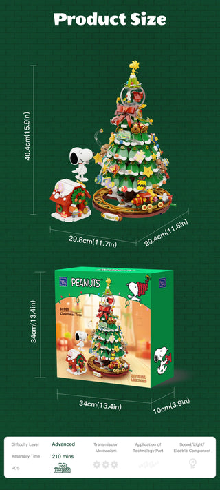 Snoopy Christmas Tree, 86909 Building Kit Pantasy®