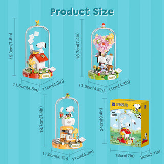 Pantasy x Snoopy Fantasia Series - Red House Daydreams, 89601 Building Kit Pantasy®