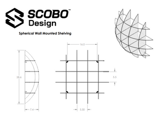 Neon/Fluorescent Spherical Display Shelf Scobo Design, LLC