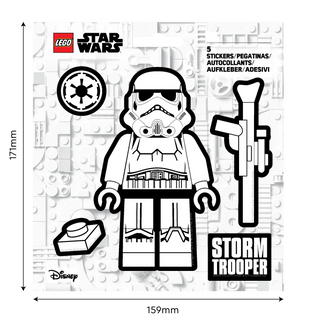 LEGO® Star Wars™ Sticker - Stormtrooper™ Black & White (53751)