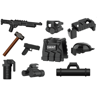 SWAT Breacher Tactical Gear Pack Custom Minifigure Toy Accessories Custom Weapon Battle Brick