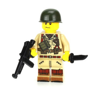WW2 Single U.S. Army Soldier Thompson SMG Minifigure, BB99 Minifigure LEGO®