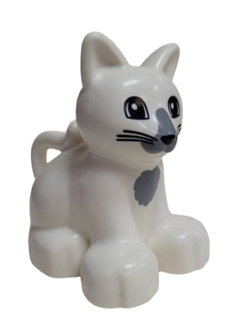 Duplo Cat/Kitten Sitting - White, 17865pb01 LEGO® Animals LEGO®   