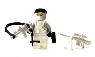 Winter Army Commando Custom Minifigure, BB63 Custom minifigure Battle Brick