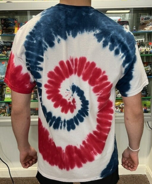 Skeleton Head Tye-Dye Premium T-shirt T-Shirt Atlanta Brick Co   