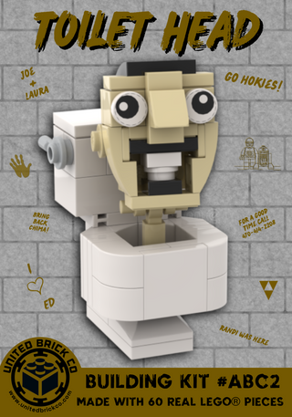 Toilet Head Building Kit #ABC2 ABC Building Kit United Brick Co®