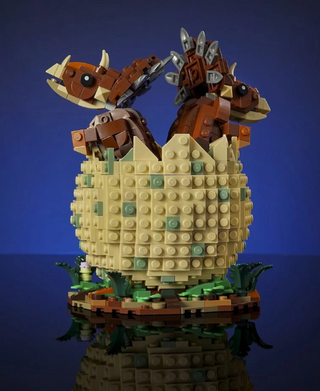 Dinosaur Eggs Wave's 1 & 2 Building Kit Bricker Builds Triceratops Bricks & Instructions