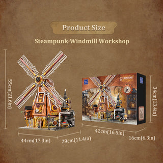 Pantasy Steampunk Windmill Workshop, 85026 Building Kit Pantasy®