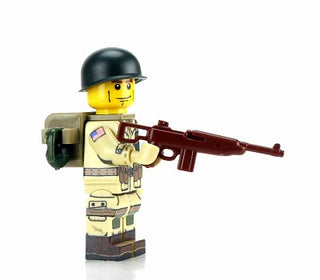 WWII U.S. Army 101st Airborne Paratrooper Custom Minifigure, BB1