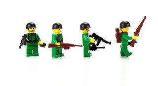 WW2 Green Squad 4 Custom Minifigures Set