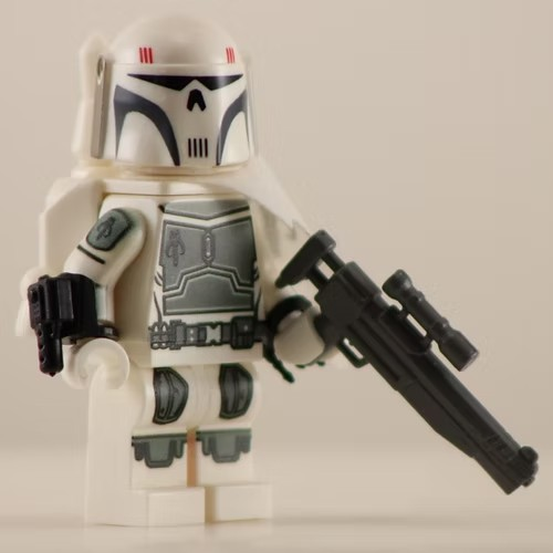 MANDO EXECUTIONER WHITE Custom Printed Inspired Lego Star Wars
