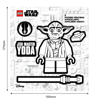 LEGO® Star Wars™ Sticker - Yoda™ Black & White (53753)
