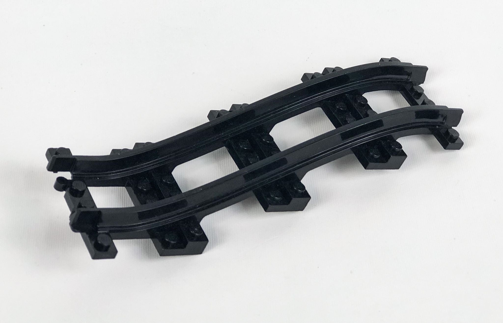 LEGO® Plastic Train Track, Narrow, Ramp, 5 brick elevation, Black ...