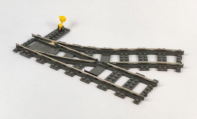 LEGO® 9v Train Track, Switch Point Left, Dark Gray