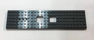LEGO® Train Base 6 x 24 with 2 Square Cutouts and 3 Round Holes Each End, Part# 92088 Part LEGO® Black  
