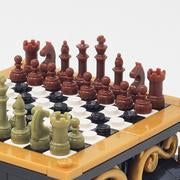 BrickMini Custom Kit - Chess Color Set Building Kit Brickmini Brown  