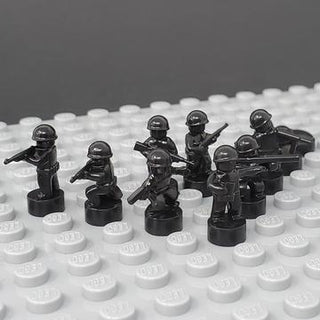BrickMini Custom Minifigure - Nano Soldier Figures Custom minifigure Brickmini Black  