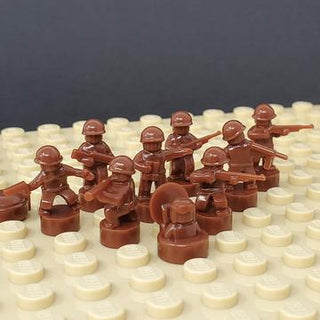 BrickMini Custom Minifigure - Nano Soldier Figures Custom minifigure Brickmini Brown  