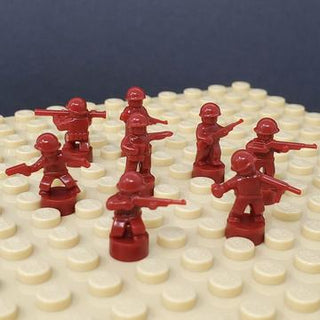 BrickMini Custom Minifigure - Nano Soldier Figures Custom minifigure Brickmini Dark Red  