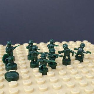 BrickMini Custom Minifigure - Nano Soldier Figures Custom minifigure Brickmini Dark Green  
