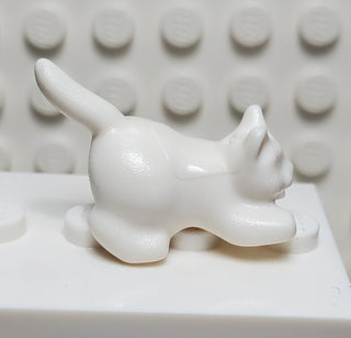 LEGO® Crouching Cat No Printed Face, 6251 LEGO® Animals LEGO® White  