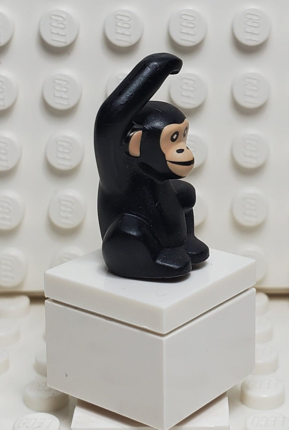 Lego Chimpanzee Animal Minifigure Part Black Monkey 2018 Bam Brown Face Chimp