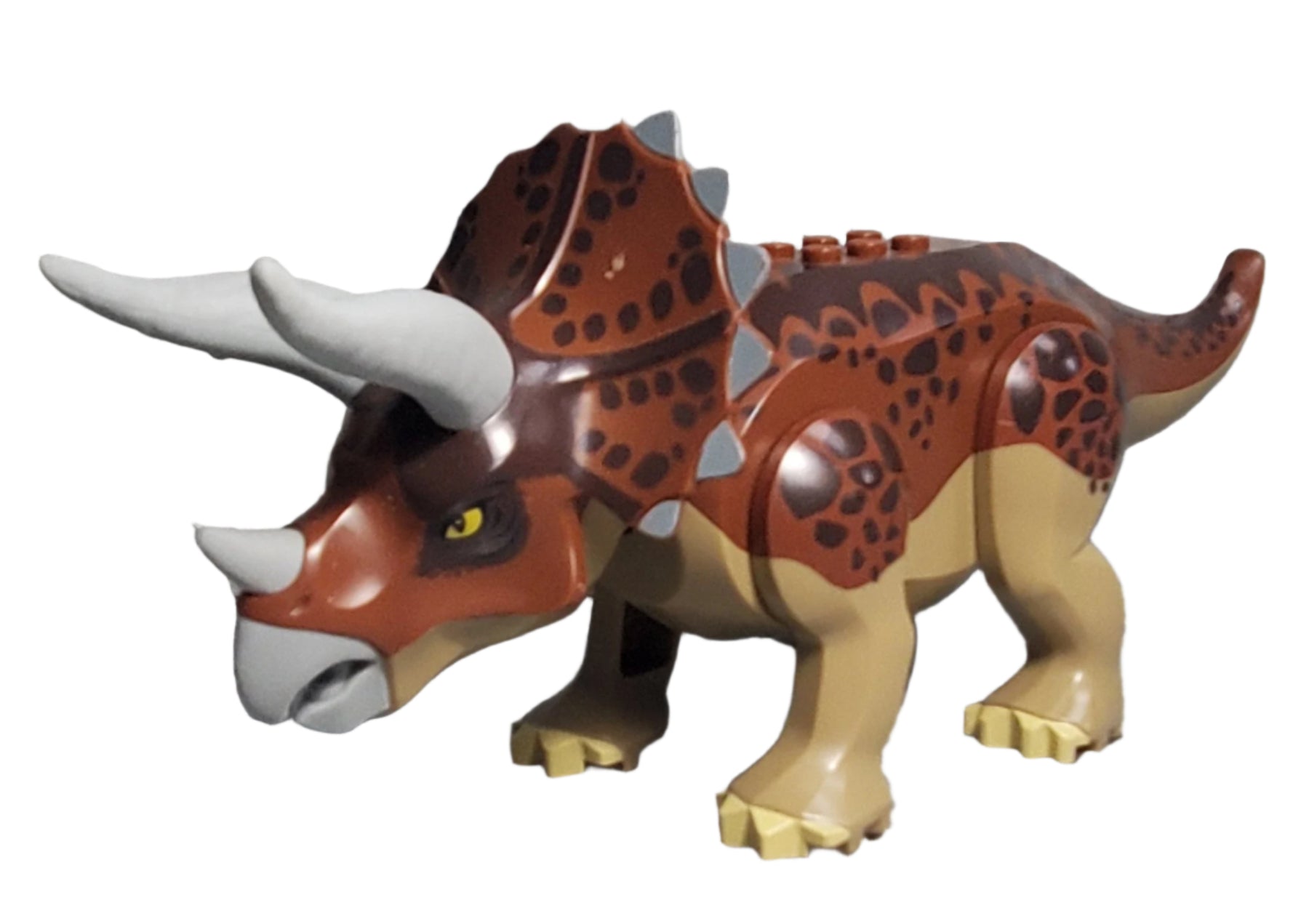 LEGO Dinosaur Triceratops With Reddish Brown Back Atlanta Brick Co lego-dinosaur-triceratops-with-reddish-brown-back-atlanta-brick-co