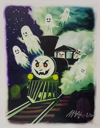Ghost Train Canvas Print  Atlanta Brick Co   