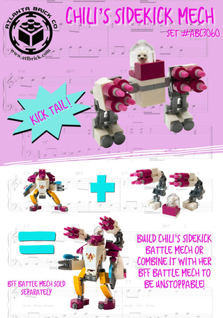 Chili's Sidekick Mech from LEGO® Friends! #ABC3060 ABC Building Kit Atlanta Brick Co   