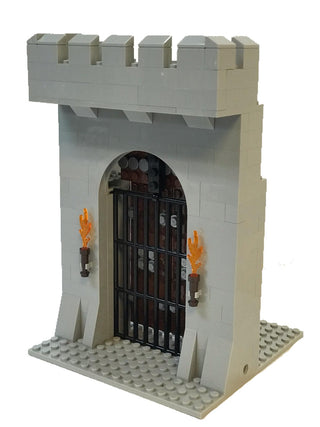 Modular Castle System Building Kit #ABC1066 ABC Building Kit Atlanta Brick Co Front Gate  