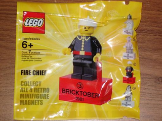 Magnet Set, Minifigure Fire Chief - (Bricktober Week 3) polybag 2855045 Building Kit LEGO®   