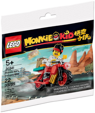 Monkie Kid's Delivery Bike polybag, 30341 Building Kit LEGO®   