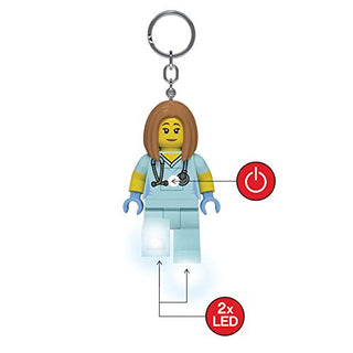 LEGO® Nurse Keychain LED Light 3” Keychain LEGO®   