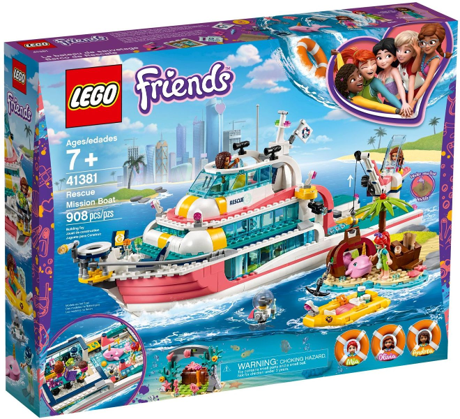 Rescue Mission Boat, 41381-1 Building Kit LEGO®   