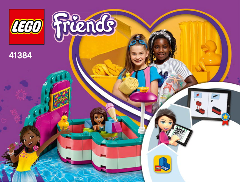 Andrea's Summer Heart Box, 41384 Building Kit LEGO®   