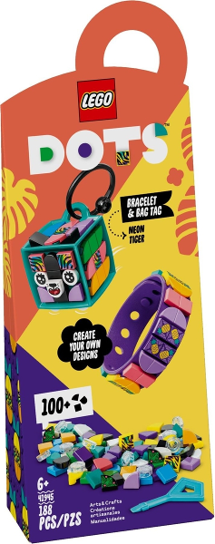Neon Tiger - Bracelet & Bag Tag, 41945 Building Kit LEGO®   