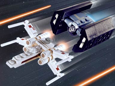 X-wing Fighter & TIE Advanced - Mini, 4484-1 Building Kit LEGO®   