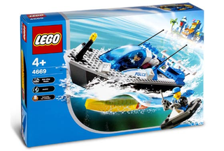 Turbo-charged Police Boat, 4669 Building Kit LEGO®   