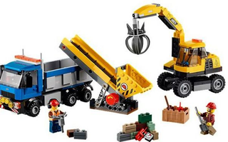 Excavator and Truck, 60075 Building Kit LEGO®   