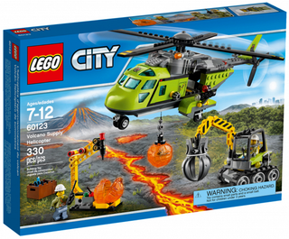 Volcano Supply Helicopter, 60123 Building Kit LEGO®   