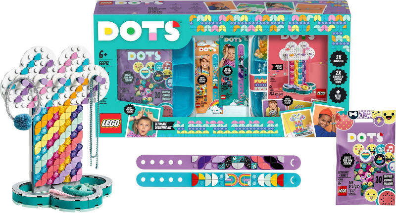 Dots Bundle Pack (Sets 41900, 41902, 41905, and 41908 with Extra Sorting Tray) - Ultimate Designer Kit, 66642