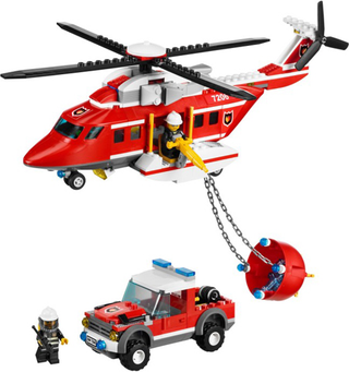 Fire Helicopter, 7206 Building Kit LEGO®   