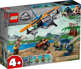 Velociraptor: Biplane Rescue Mission, 75942 Building Kit LEGO®   