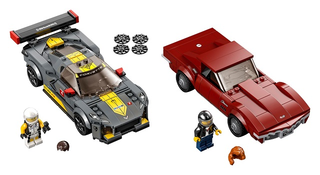 Chevrolet Corvette C8.R Race Car and 1968 Chevrolet Corvette, 76903-1 Building Kit LEGO®   