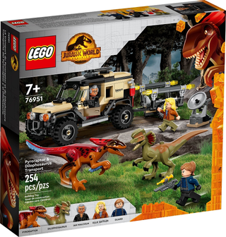 Pyroraptor & Dilophosaurus Transport, 76951-1 Building Kit LEGO®   
