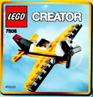 Yellow Airplane Polybag 7808 Building Kit LEGO®   