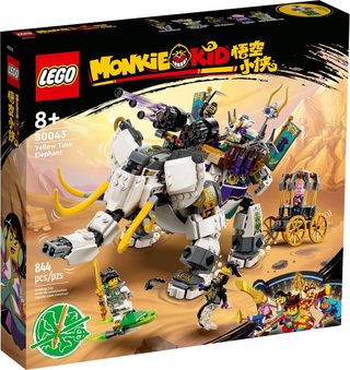 Yellow Tusk Elephant, 80043 Building Kit LEGO®   