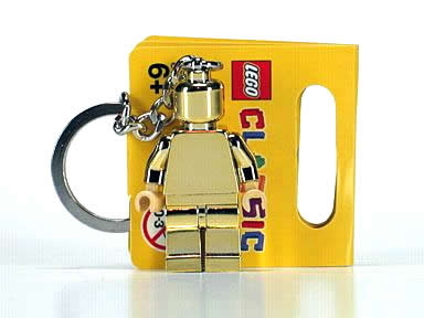 Golden Minifigure Key Chain (Chrome Gold), 850807