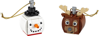 Snowman and Reindeer Ornament, 854050 Building Kit LEGO®   